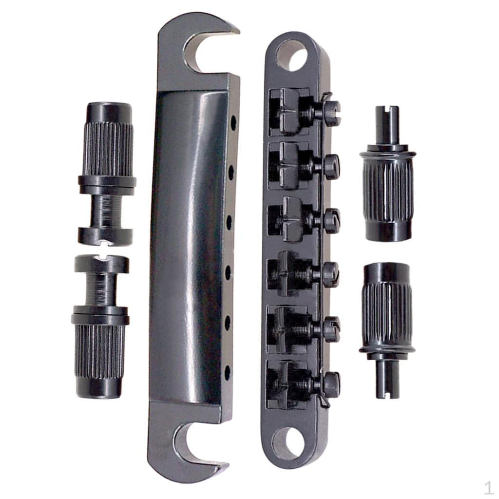 Alloy Roller Saddle Bridge Taiiece for Electric Guitar Parts