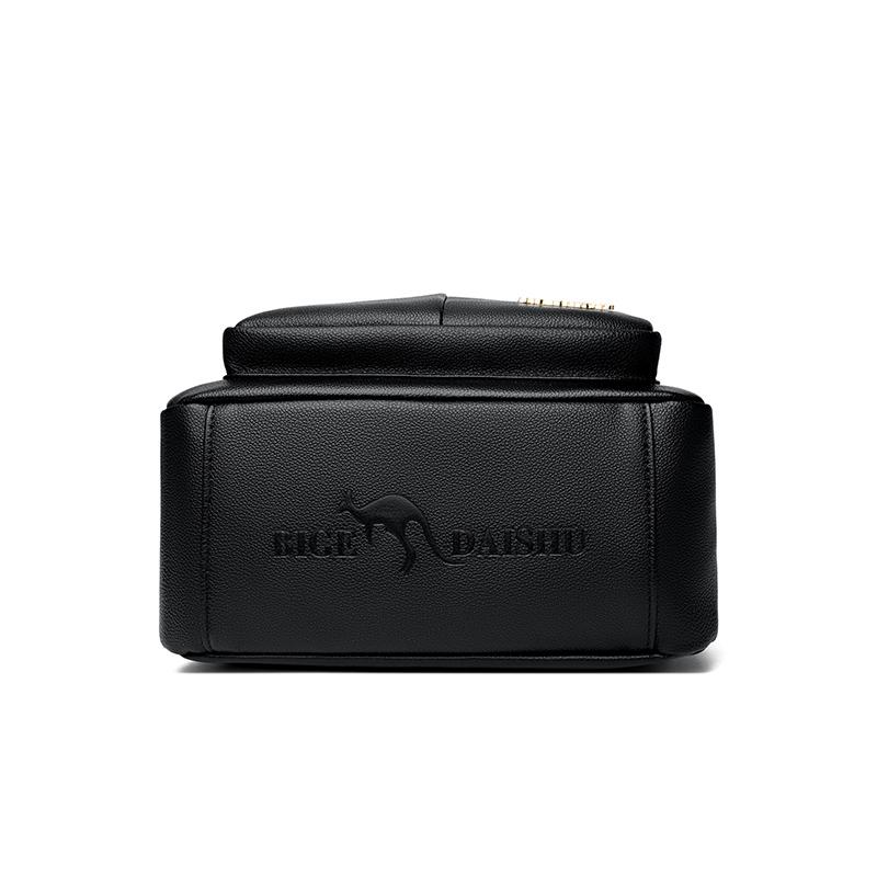 Dámská taška z měkké kůže Batoh pro maminku Proti krádeži Cestovní batoh