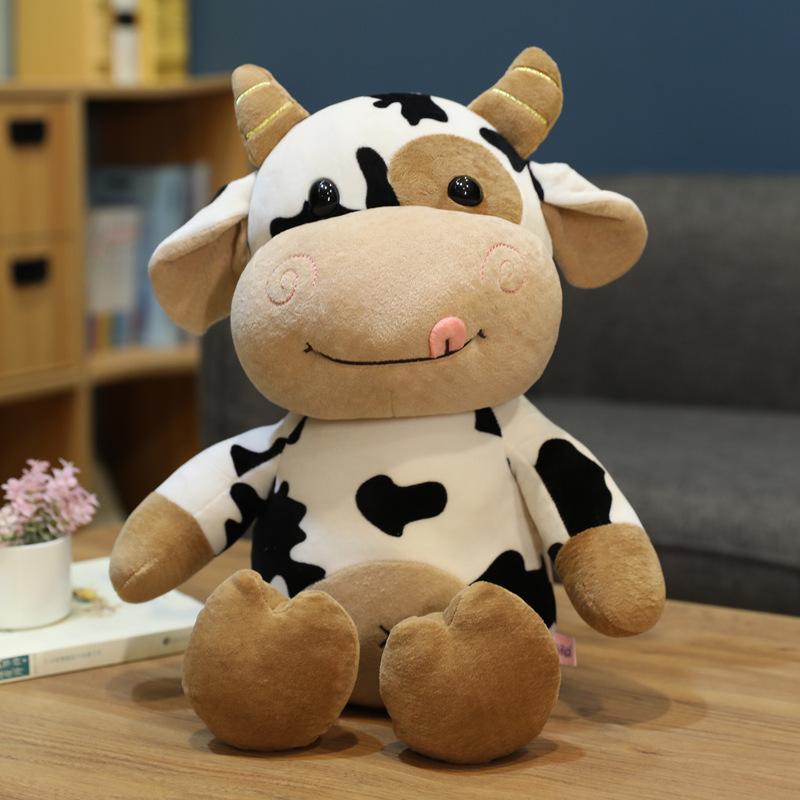 

Животное корова кукла теленок плюшевая игрушка компания ежегодное собрание подарок l подарок кукла милый милый питомец кукла 30cm