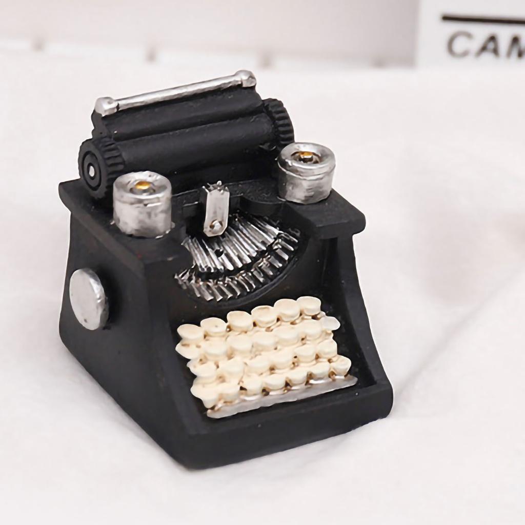 Statuete Mini Retro Rășină Artă de Birou Ornament de Casă Recuzită Decorativă pentru Vitrina Magazinului de Haine Mașină de Scris