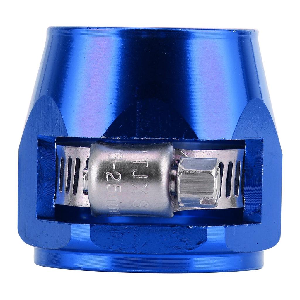 12AN Hose Finisher Clamp Connector Finishing Clip for Fuel Oil Diesel Gas Air Flexible TubeBlue