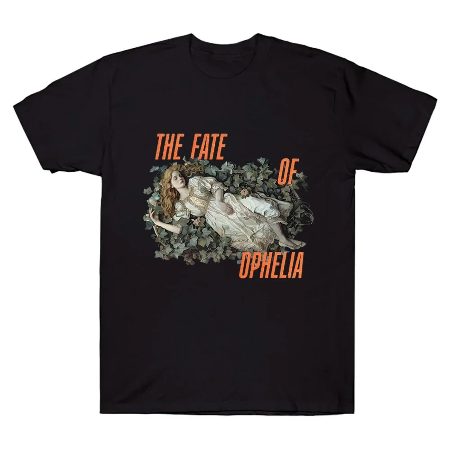 Unisex Cotton Casual Clothing The Fate of Ophelia TS The Life of A Showgirl Album T-shirts Casual Summer Short Sleeve Tops Tees S