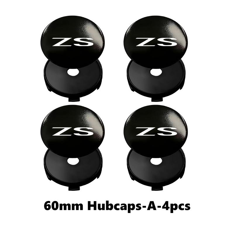 ABBD1 4pcs Car Wheel Hub Protective Cover Universal Anti-Dust Center Cap For MG Cyberster 4 EV ES5 HS ONE GT GS 3 ZS 5 7 6