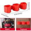 Red Wall Mounted Battery Rack Hanger Holder For Makita Bosch Milwaukee 10.8/12V