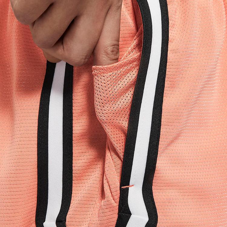 Nike Fly Crossover Embroidered Logo Colorblock Drawstring Sports Shorts Women Bottoms Pink DH7326-824