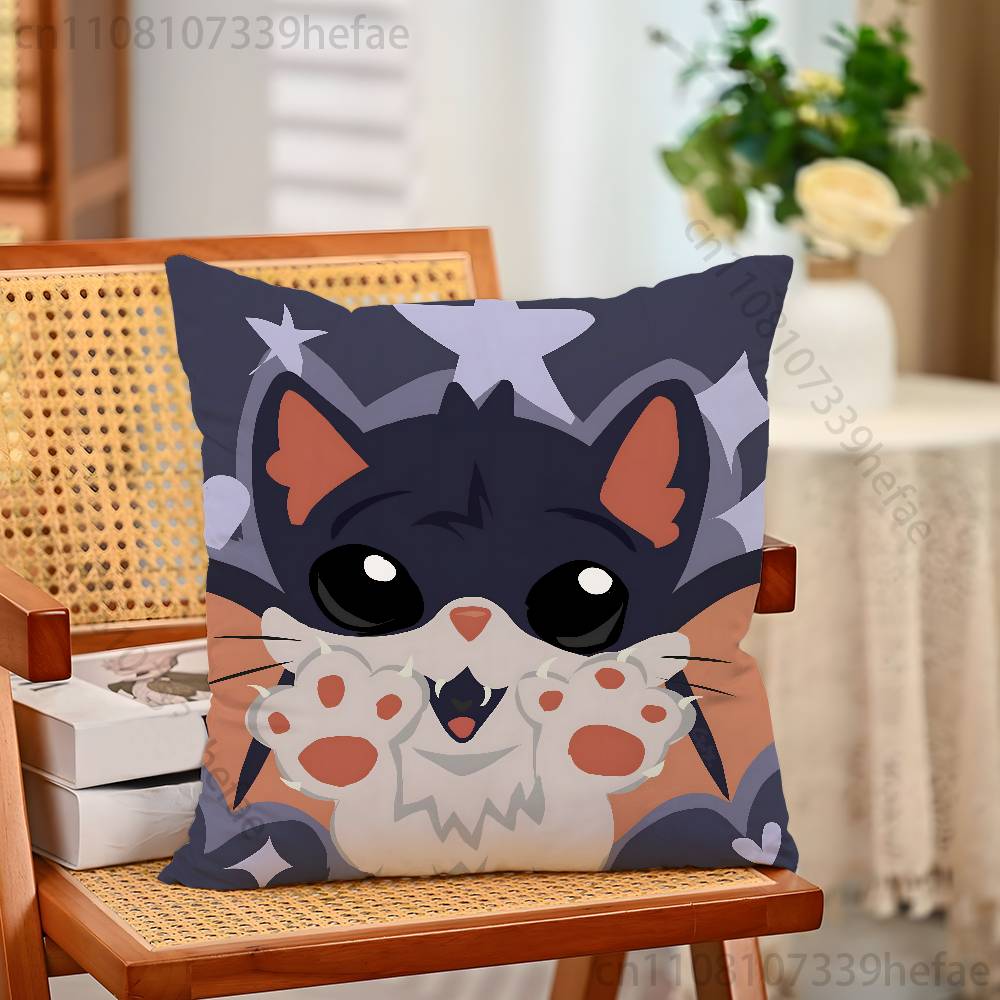 

AAdopt Me Game Pillow Cases for Bedroom Living Room Sofa Home Decor Polyester Cushion Cover with Zipper 30x30cm