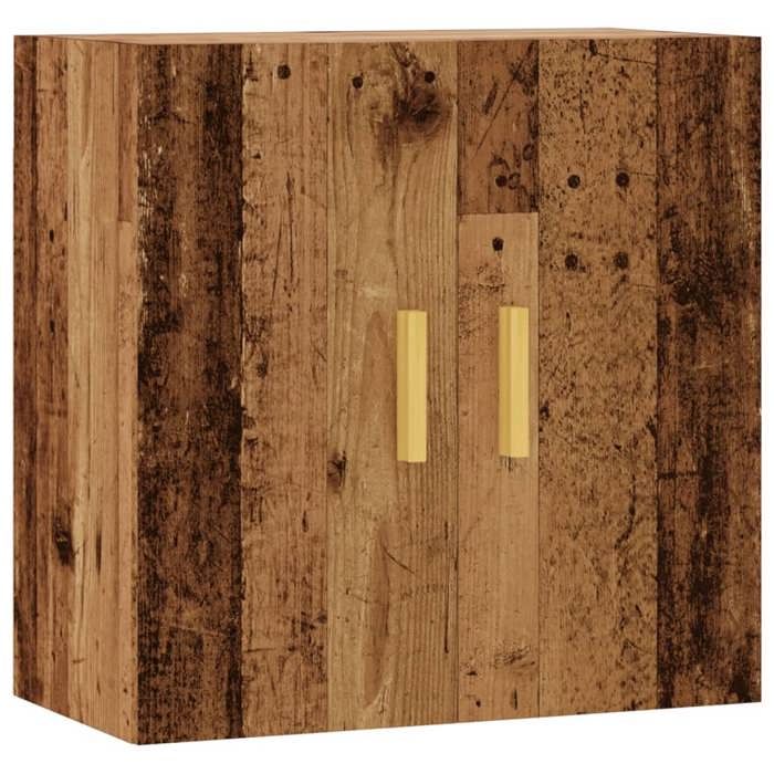 VidaXL Armoire murale vieux bois 60x31x60 cm bois d'ingénierie, armoire flottante, vitrine, rangement mural, armoire de 857069