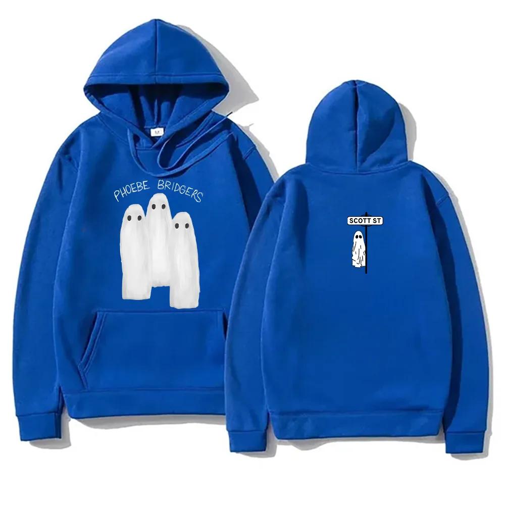 Frauen Retro Kreative Hoodies Phoebe Bridgers Kleidung Day After Tomorrow Musikalbum Sweatshirt Klassische Scott ST Lustige Pullover XXL blue