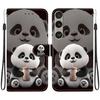 Handmade PU Leather Flip Case for Sony Xperia 1 VI Anti-Slip Shockproof Cover with Wrist Strap & Heart/Rose Cat Designs