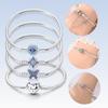 100% Silver Bracelet Fit Original Design Beads Charms DIY Jewelry Making Dazzling CZ Chain Bracelet For Women