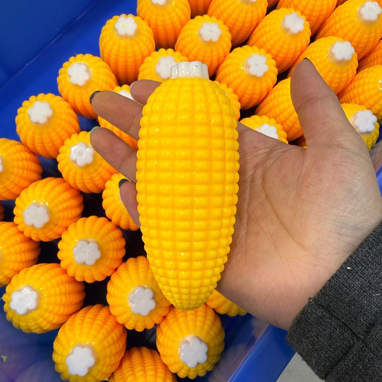 Maïs Stressbal Knapperige Knijpbal Squishy Speelgoed Boterzacht Gevoel Fidget Speelgoed ASMR Sensorisch Anti Stress Speelgoed voor Kinderen Volwassenen yellow