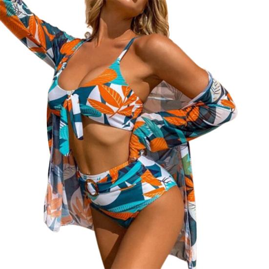 Moda Ropa de mujer 3 piezas / conjunto traje de baño colorido estampado de  hojas Espagueti Correa traje de baño ligero para nadar comprar a buen  precio — entrega gratuita, reseñas reales