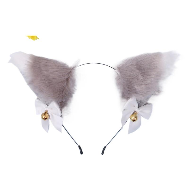 1PC Cat Ear Hair Hoop Women Hair Jewelry Hairpins Night Party Hair Accessories Cosplay Costume Headwear Head Rim Long Plush
