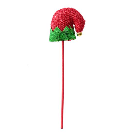Elf Leg Christmas Tree Picks 3D Decorative Stems with Colorful Stripes Easy Insert Elf Leg Decor for Xmas Tree Wreath & Holiday Display