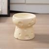 Large Diameter Elevated Cat Bowl Cheese Shape Anti-knock Neck Protection Bowl Anti-leakage Ceramic High Foot Bowl Outdoor