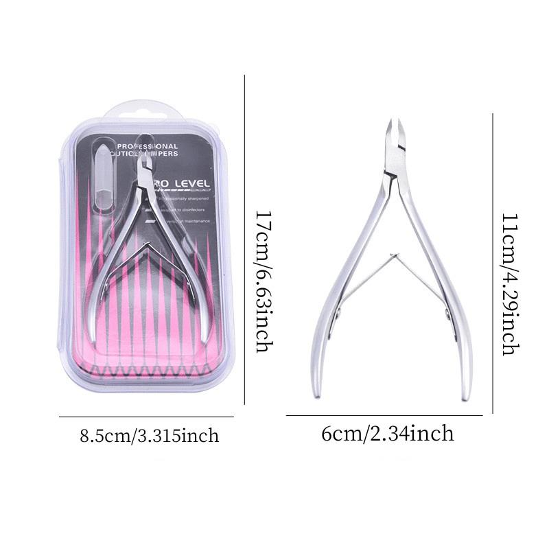 Sharp Manicure Cuticle Nippers Spring 5-6mm Professional Cuticle Cutter Nail Clipper Trimmer Pedicure Pliers Cuticle Scissors