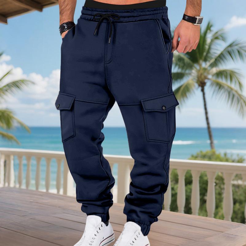 2026 New Autumn and Winter Fashionable Drawstring Loose Casual Pocket Trousers