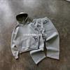 Unisex Street Punk Hoodie Jogger Set Casual Cotton Tracksuit Teens Young Adults