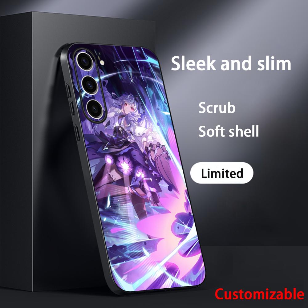 Vivian cool game girl pattern Phone Case For Samsung Galaxy S26 S25 S24 S23 S22 S21 Plus Ultra Note20 Soft Black