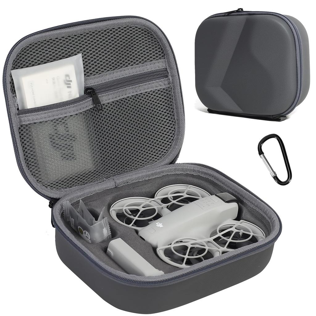 Maleta de Armazenamento para DJI Neo Fly More Combo, Bolsa de Ombro Rígida Portátil de Viagem para Drone DJI NEO, Baterias, Carregamento