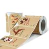 Creative 250pcs Christmas Decoration Scrapbook Labels Seal Stickers Beautiful Kraft Paper Thank You Stationery School Supplies