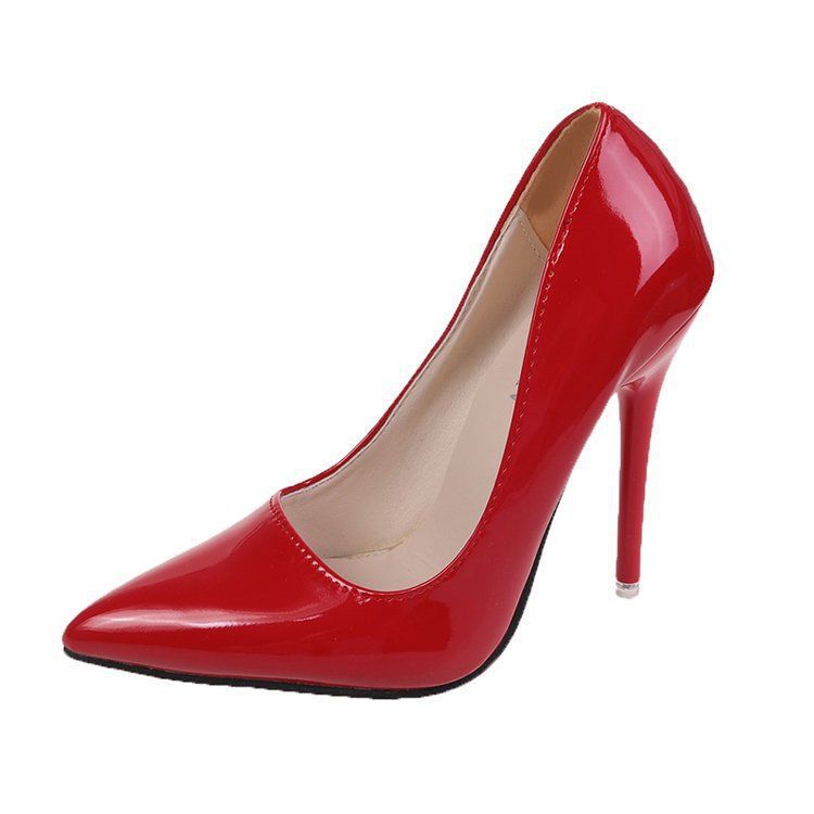 New Classic Women's Shoes Fashionable Thin Heel Pointed 12CM High Heels with Multiple Colors Nightclub Shallow Mouth High Heels