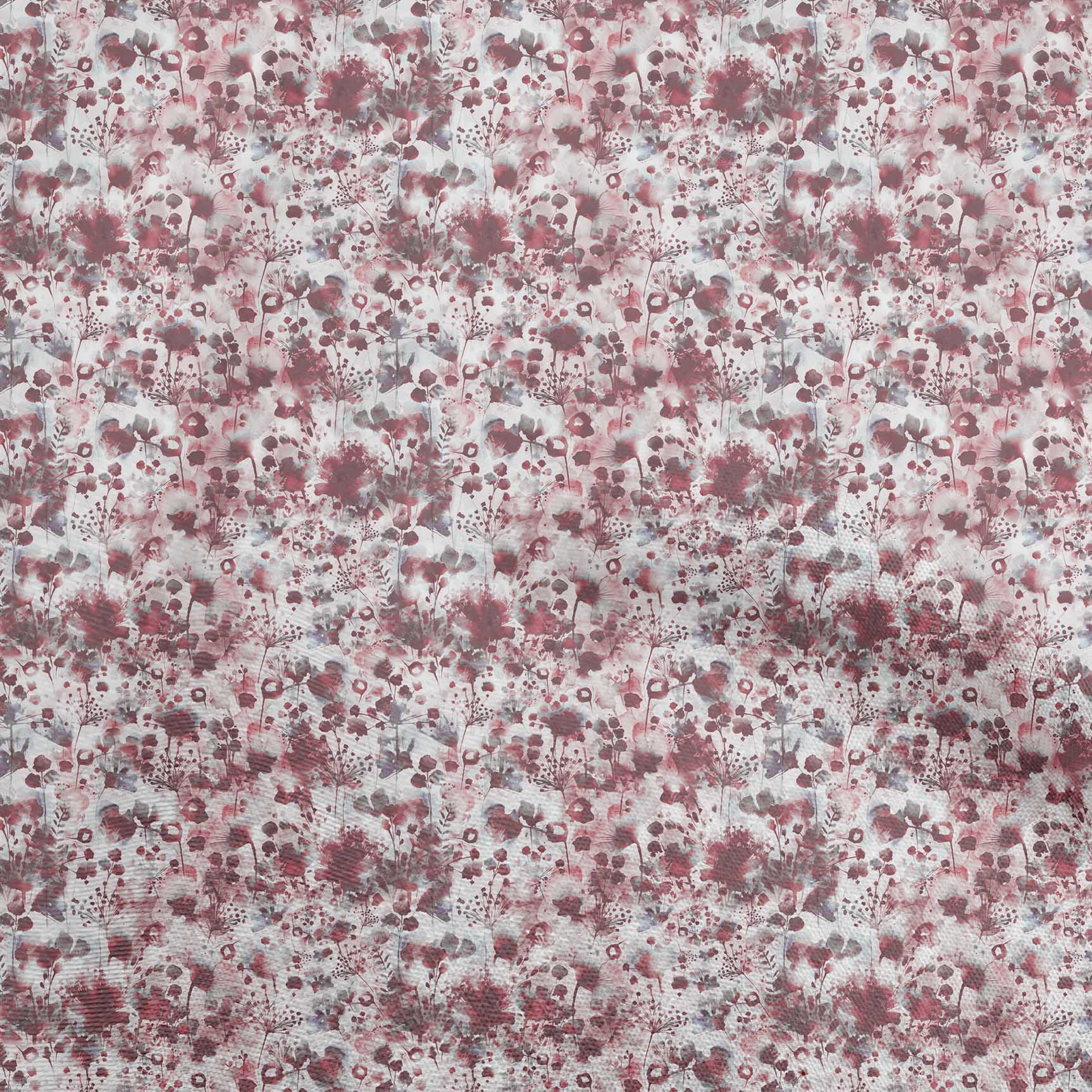 

oneOone Бавовняна флекс Темно-пурпурова тканина Акварельна швейна тканина з квітковим малюнком у дворі Надруковані своїми руками швейні приладдя для одягу 40 дюймів 42 Inch Wide - Viscose Chiffon коричневий