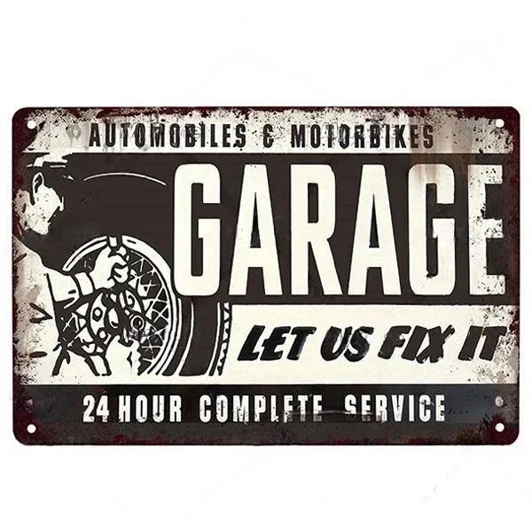 Vintage Dad's Garage Metal Tin Sign Decor Room Decoration Metal Plaque Garage Club Man Cave Bar Sign Poster Home Wall Decor