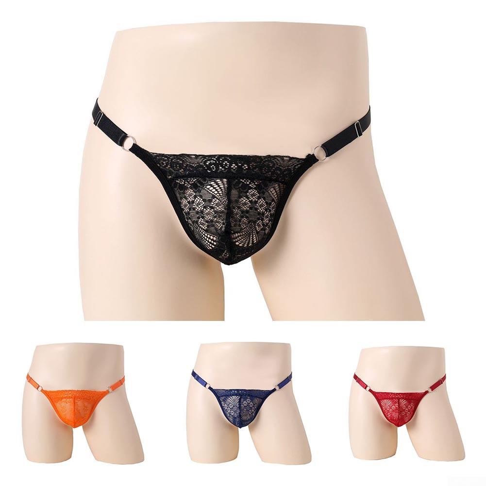 Underwear Lace Thongs Briefs Bulge Pouch G-String Low Waist