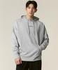 Fine Cotton Oversized Hoodie Melange Grey Xuk1Tl1101