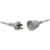 Jaycar Mains Extension Cable with Flange 240V 10A (2m)