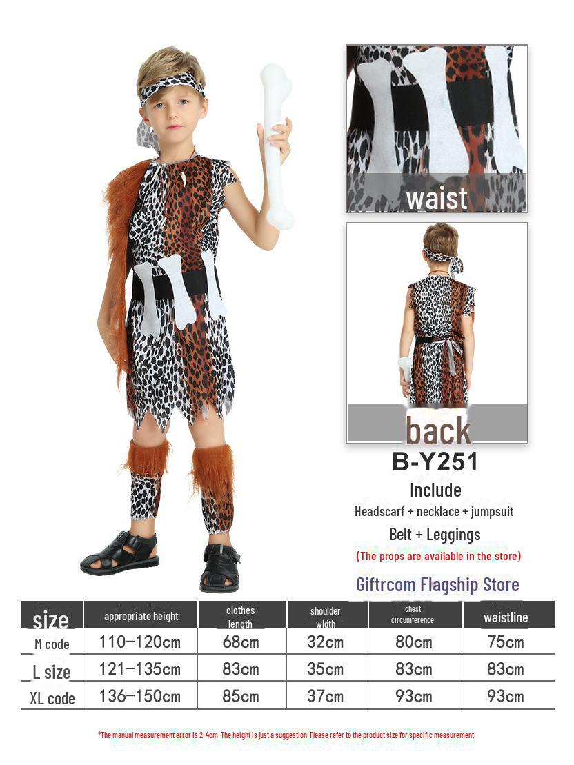 

GIFTROOM Костюм коренного народа: Взрослый и детский костюм на Хэллоуин в стиле примитивизма для мужчин и женщин Medium