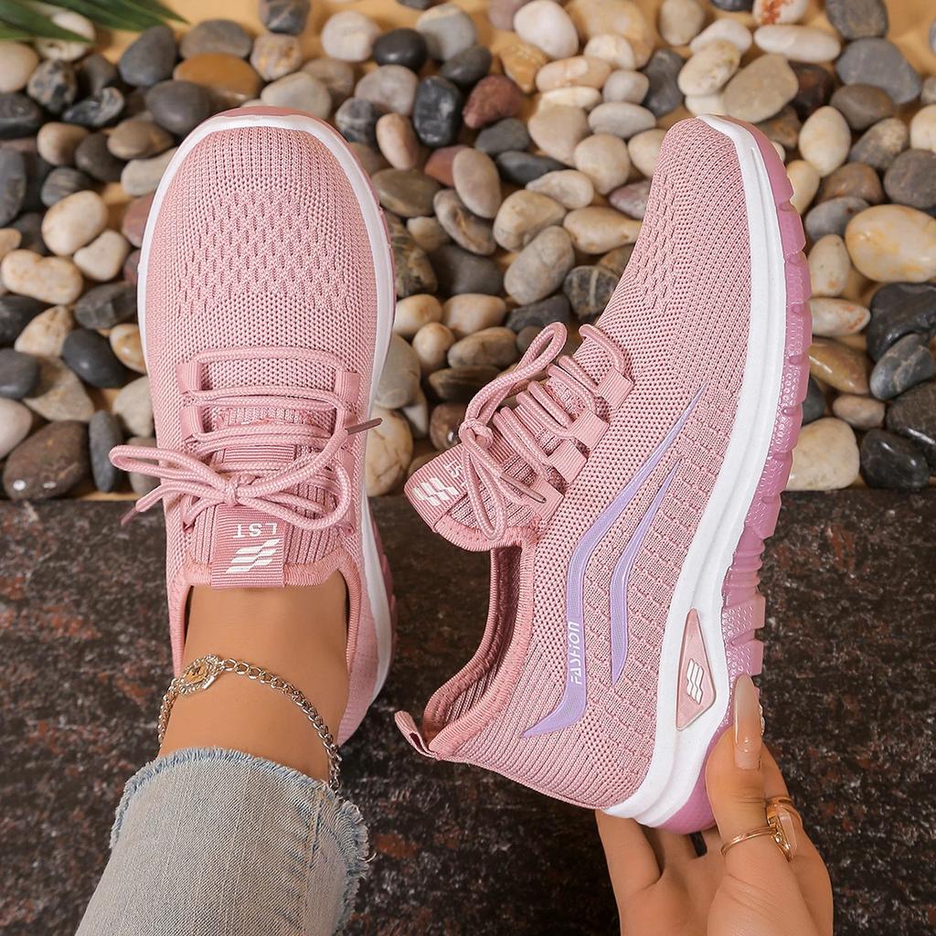 Women's Shoes, Soft Soles, Sot Tired Feet,Summer Sneakers Platform Shoes, Flying Weaving, Breathable Women's Sneakers Shoes