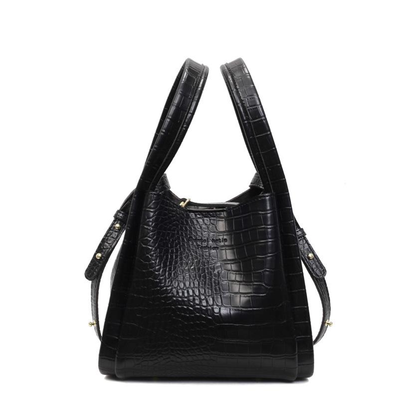 Retro Vegetable Basket Hand Bag Women's New Texture Portable Bucket Bag Simple Shoulder Messenger Bag