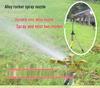 Zinc Alloy 360° Rotating Sprinkler with Tripod Stand for Lawn Irrigation