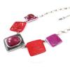 NOA [J2751] - Designer Necklace 'Les Acidulés' Red Pink