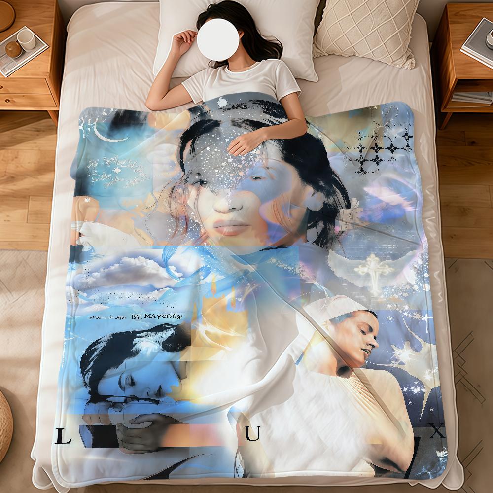 singer r-rosalia Lux Berghain fashion cool soft warm plush blanket dorm sofa living room pet hogar bedroom gift nap home Flannel