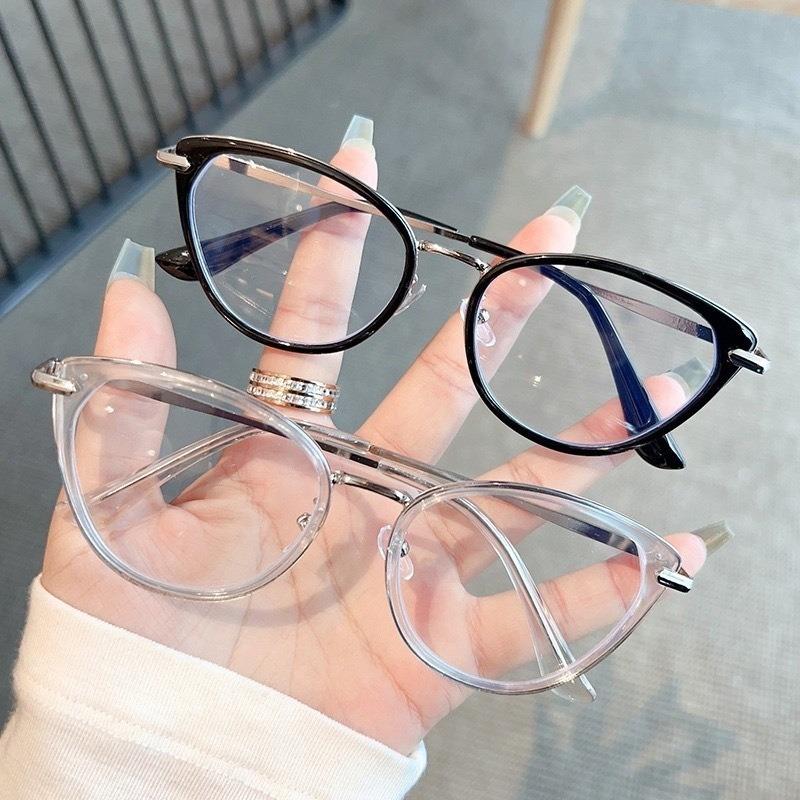 Ins Cat Eye Alterssichtigkeitsbrille Kalte Tee Farbe HD Anti Blaulicht Brillenrahmen Hochentwickelte Einfache Aufhellungsbrille