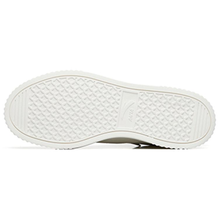 New Anta Life Collection Slip Resistant High Top Skateboard Shoes Men's White Black 912248015-1