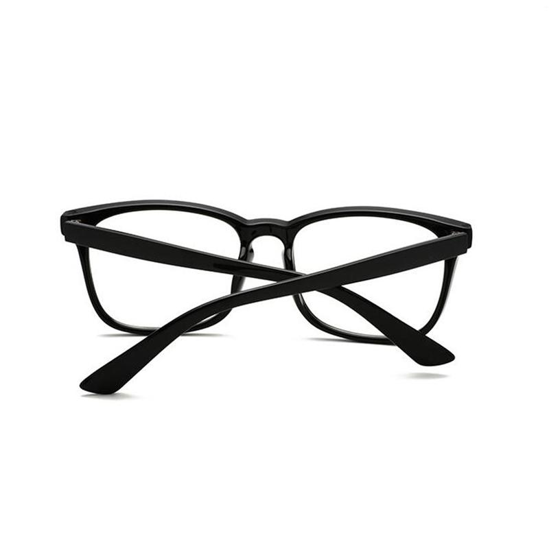 Rice Nails Anti-blue Light Square Computer Glasses for Women Men Short-sight Eyewear PC Prescription 0 to -6.0