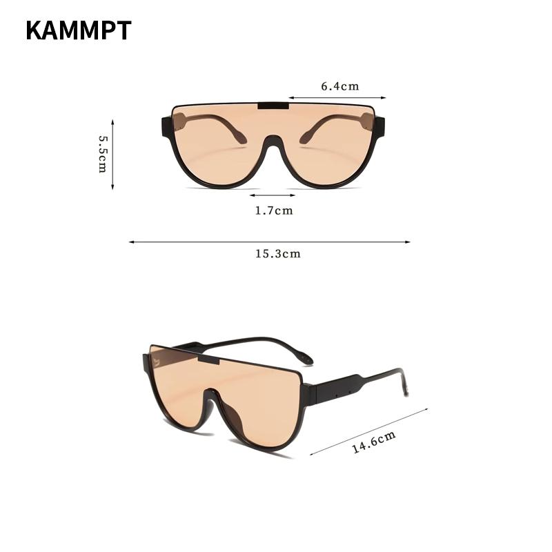 Vintage Semi-round Sun Glasses Women Fashion Monoblock Outdoor Goggle Shades Ins Trending New Design Sunglasses