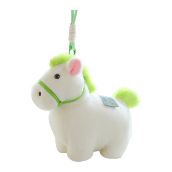 Rainbow Pony Plush Keychain Cute Soft Stuffed Animal Toy for Bag Backpack