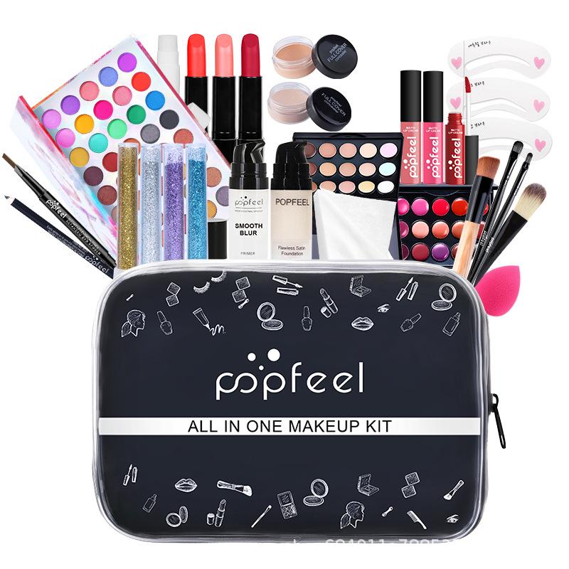 Set Trucco per Principianti POPFEEL: Scatola Regalo Cosmetica Leggera per Donne e Studenti - Best Seller