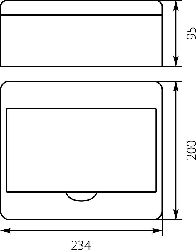 Rn-8 Surface-Mounted Distribution Board Fala N+Pe Ip40 Ep 7.2 0561