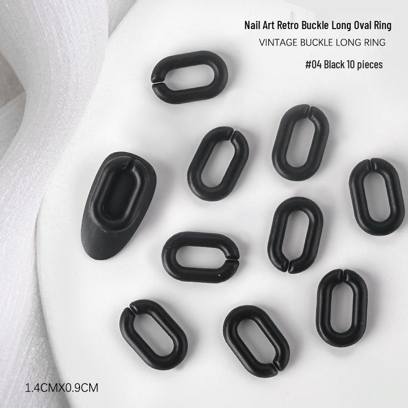 

Винтажные янтарные матовые полимерные украшения для ногтей - Длинные овальные смешанные матовые аксессуары