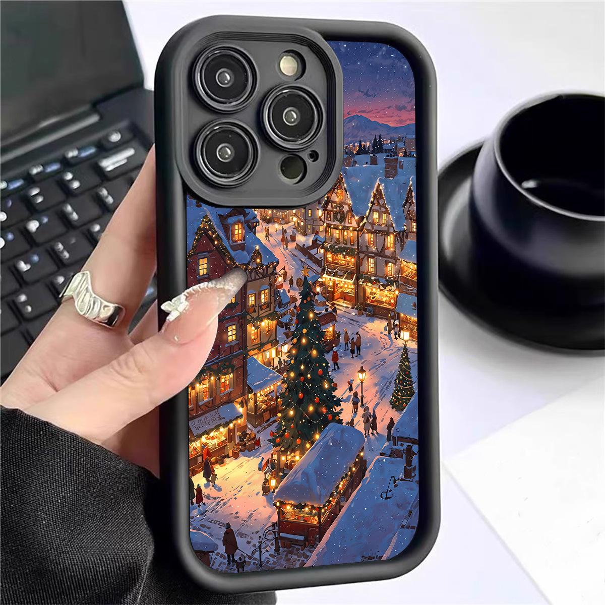 

Winter Night Groove iPhone ProMax Case for Models 14-17 Galaxy S25 PLUS/Pro чёрный