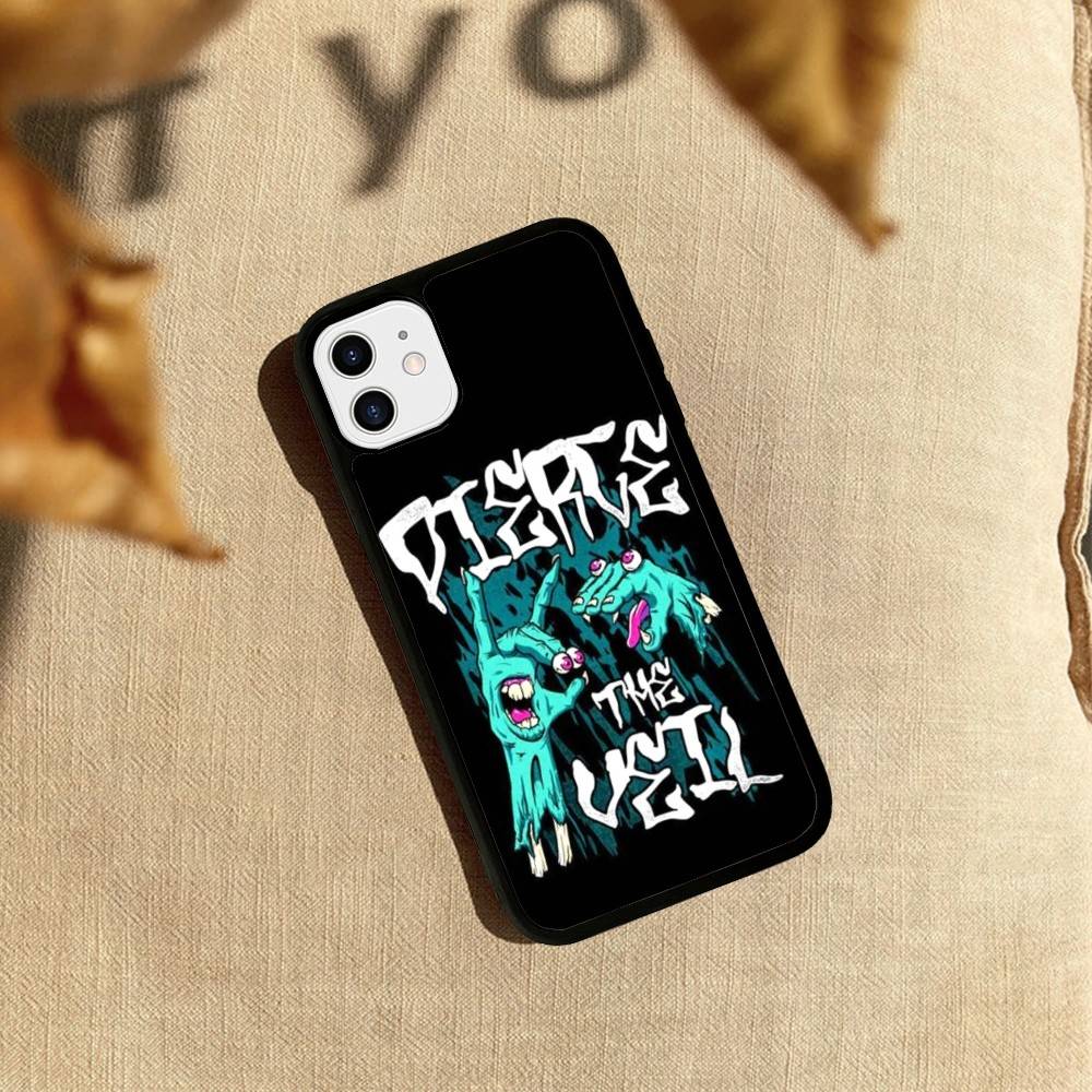 P-Pierce The Veil Band PC+TPU Phone Case For iPhone 17 16 15 14 PRO MAX 11 12 13 PLUS MINI Cover