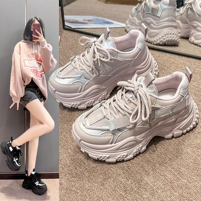 Fashion Sports Shoes Dad Shoes New Anti-skid 2024 Spring and Autumn Women's Style Breathable Light Casual Running