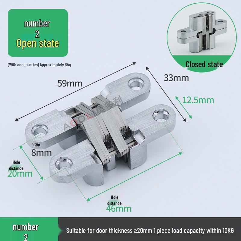 Hidden Concealed Hinge for Folding Wooden Doors - Accessories