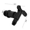 Water Butt Tap Faucet 25.4mm Thread Adaptor Beer Blue